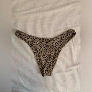 Volcom cheeky animal print bikini bottom xs